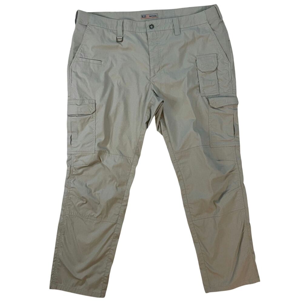 5.11 Tactical Cargo Pants Men’s 42x32 Khaki Ripstop Utility Workwear Outdoor